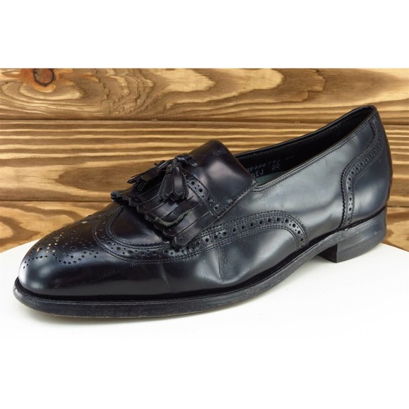 Florsheim Imperial Shoes Sz 11‎ M Black Wingtip Loafer Leather Men E129236946 - Picture 1 of 9